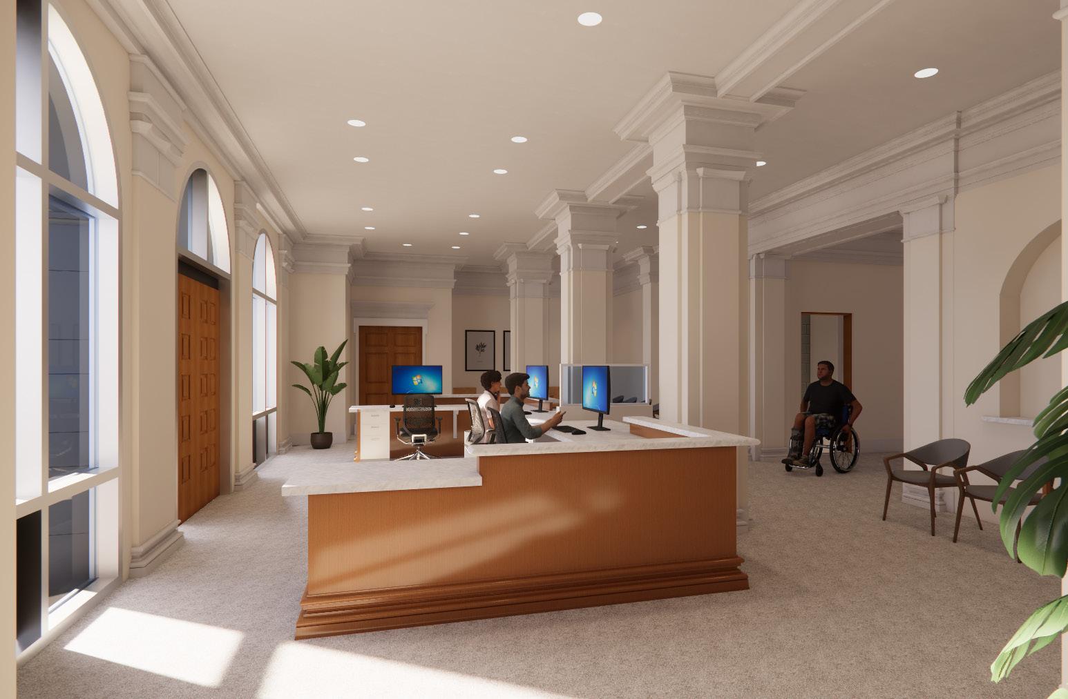 MEP Design at Waco VAMC Lobby