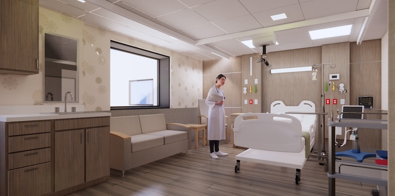 VA Facility Inpatient Room by OEI