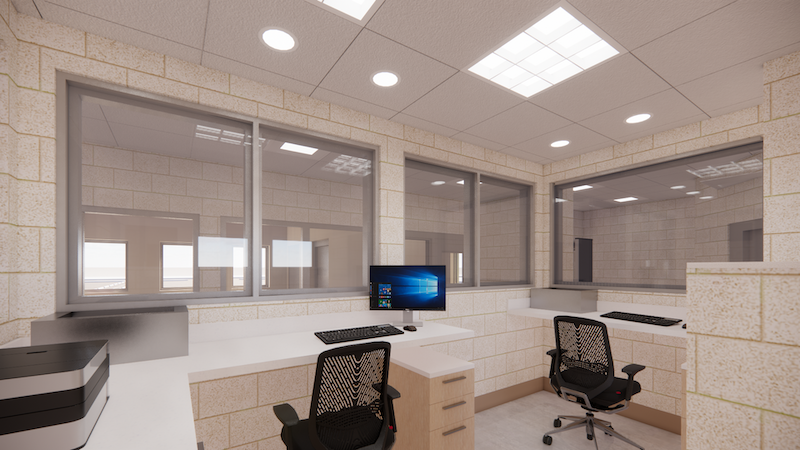 Shephard AFB Admin Processing Room by OEI