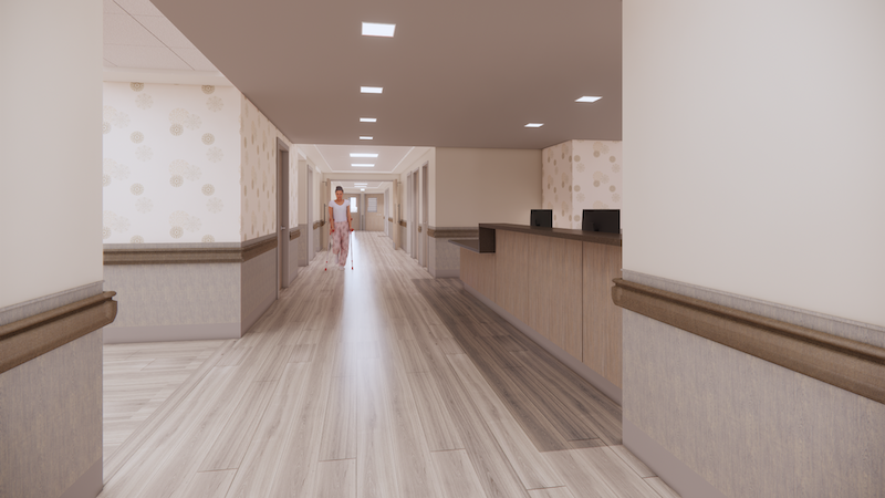 VA Facility Corridor by OEI