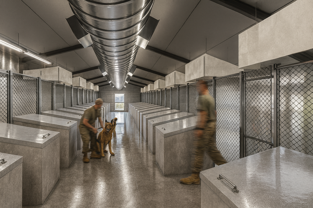 Lackland Air Force Base (Joint Base San Antonio) Military Working Dog Construction Phase Services by OEI